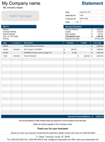 Account Statement Template
