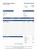 Purchase Order Template