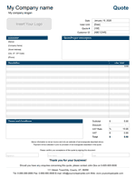 Price Quote Template