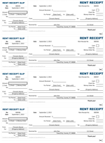 Rent Receipt Template