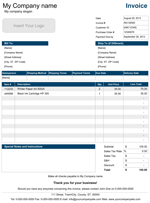 Sales Invoice Template