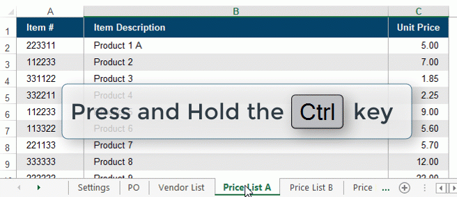 Add a new price list to the Purchase Order